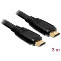 Produktbild: Delock HDMI Anschlusskabel HDMI-A Stecker, HDMI-A Stecker 3.00 m Schwarz 8267...