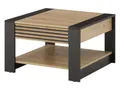 Produktbild: moebel-dich-auf Couchtisch FERRA (Beistelltisch, 1 Schubkasten, Stäbchenoptik), quadratisch 70x70