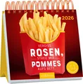 Produktbild: Postkartenkalender Vergiss Rosen, streu mir Pommes aufs Bett. 2026 | Kalender