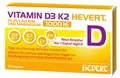 Produktbild: Vitamin D3 K2 Hevert plus Calcium und Magnesium 1.000 I.E. mit 4-fach Osteo-Formel für gesunde Knochen und Muskeln, 60 St. Kapseln