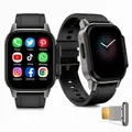 Produktbild: 4G Smartwatch mit SIM Android GPS WLAN Kamera 16GB AMOLED Herren Damen schwarz
