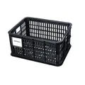 Produktbild: Basil Crate S Fahrradkiste schwarz, 17,5 Liter, recycelter Kunststoff, 39x29x...