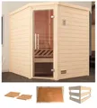 Produktbild: weka Sauna Turku Eck 1, BxTxH: 195 x 195 x 203,5 cm, 45 mm, ohne Ofen