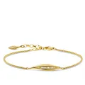 Produktbild: Thomas Sabo Armband Blatt Gold, Weiß, 16-19, A1935-414-14-L19v