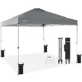 Produktbild: Skandika Pavillon Solvorn 3,6 x 3,6 m | patentierter Einhand-Mechanismus, Pop Up Faltpavillon mit Stahlgestell, UV-Schutz 50+, wetterfest, feuerfest CPAI-84, 3 m Höhe, Partyzelt | Garten, Camping