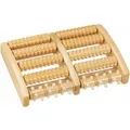 Produktbild: Relaxdays Fußmassageroller Holz Natur Drehbar 5 cm x 27 cm x 20 cm