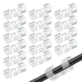 Produktbild: 120 Stück Kabelklemmen transparent Selbstklebend 3cm Kabelhalter Büro Zuhause