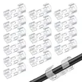 Produktbild: Kabelklemmen 120 Stück Selbstklebend Runder Kabelhalter Transparent für Büro