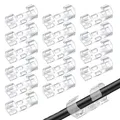 Produktbild: Transparente Kabelklemmen 120 Stück Selbstklebend Wandmontage Kabelorganisator