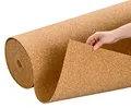 Produktbild: Rollenkork für Pinnwand und Memoboard | 10 m lang | 1 m breit | 5mm dick | Kork für Pinnwände | hochverdichtet | Kork-Pinwand selbst gestalten | DIY
