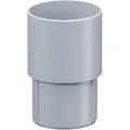 Produktbild: Inefa - Fallrohr Verbinder, pvc Ablaufrohrverbinder Dachrinnenzubehör, einfache Steckmontage, Made in Germany - DN50 / 50mm Grau