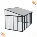 Produktbild: Palram-Canopia Kaltwintergarten San Remo 3x4.25 Terrassenüberdachung Anthrazit