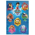 Produktbild: REINDERS Poster, Paw Patrol - Crests, Kinderzimmer, Poster, Wanddeko, Room Decor, 150 gr. glänzend Bilderdruckpapier, Blau, 91,5x61cm