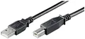 Produktbild: Goobay USB Kabel (A-Stecker auf B-Stecker) schwarz 3m, 68901