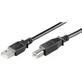 Produktbild: USB2.0-Kabel USB-A-Stecker an B-Stecker 3,0 m schwarz für Drucker und Geräte