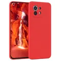 Produktbild: Für Xiaomi Mi 11 5G Handyhülle Silikon Back Cover Schutz Soft Case Handy Rot