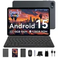 Produktbild: Zenva T80 Android 15 Tablet 10 Zoll, 6GB RAM + 128GB ROM, 5G WiFi, Gemini Al,6000mAh. Perfekt für Gaming mit Dual-Kamera, BT5.0, O1TG & Type-C.