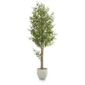Produktbild: Maia Shop | Olivenbaum Künstlich | Kunstpflanzen | Künstlicher Baum | Maße: 180 x 60 cm | Kunstpflanze Groß | Fake Plant | Plastik Pflanze | Deko | Deko Wohnzimmer