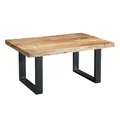 Produktbild: Riess Ambiente Couchtisch Iron Craft 100cm Mangoholz Eisen Industrial Design Wohnzimmertisch
