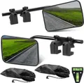 Produktbild: Caravanspiegel 2er Set 120×180 mm – Universal Aufsatzspiegel mit Gummiriemen