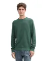 Produktbild: Tom Tailor Herren 1039805 Strickpullover mit Crewneck, 30358 - Green Dust Melange, S