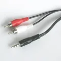 Produktbild: 15m Klinke-Cinch Audio-Kabel  3,5mm Stecker 2x Cinch stereo  Kopfhörer AUX RCA