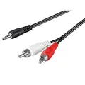 Produktbild: Audio Adapterkabel Klinke Cinch Kabel AUX 3.5 mm 15 m Kopfhörer Klinkenkabel RCA
