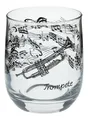 Produktbild: Musikboutique Glas Glas mit Instrumenten und musikalischen Motiven - Instrument: Trompete, bedruckt mit Trompeten-Motiv