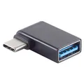 Produktbild: USB Adapter Verbinder OTG Winkel 90° USB-C 3.1 Gen1 auf USB-A Buchse max 5Gbit/s