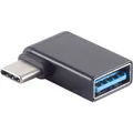 Produktbild: USB 3.0 OTG Adapter USB Typ C zu USB A Buchse 90° links/rechts gewinkelt