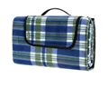 Produktbild: Picknickdecke, Detex, XXL 200x200 cm Wasserdicht Wärmeisoliert 4-6 Personen Karo/Blau