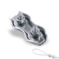Produktbild: 10x DUPLEX Seilklemmen - Drahtseilklemme, für Seile bis Ø 2mm, Stahl | verzinkt