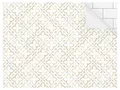 Produktbild: Bilderdepot24 Küchenrückwand beige dekor Vintage Fliesenoptik Ornamente Landhaus Geometrisch Ancona, (1-tlg., Nischenrückwand - für Fliesenspiegel ohne Bohren - matt), Spritzschutz Rückwand Küche Herd - Folie selbstklebend versch. Größen