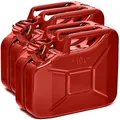 Produktbild: BW® Kraftstoffkanister Metall Benzinkanister 2x 10 Liter - Rot - RAL 3000 - TÜV-geprüft und UN-Zulassung - Made in Europe