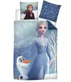 Produktbild: Disney Eiskönigin Elsa Anna Olaf Flanell Bettwäsche Set 80x80 cm 135x200 cm