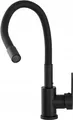 Produktbild: Küchenarmatur Wasserhahn Spültischarmatur Mischbatterie Brause Flexibel Schwarz 10897