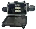 Produktbild: Pro Elec PEL01159 Wasserdichte Abzweigdose mit Klemmleiste, schwarz, IP65