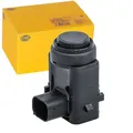Produktbild: HELLA 6PX 358 141-561 Sensor, Einparkhilfe - gewinkelt - 3-polig - gesteckt - lackierbar - mit Befestigungsring