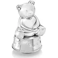 Produktbild: Silbernes Sparschwein Für Kinder, Elegant, Teddybär-geschenk  Größe: 83x84x139 Mm  Artikelnummer: Zv6029261