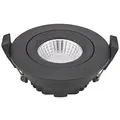 Produktbild: SIGOR LED Einbau-Downlight DILED 68, IP30, Ø 8.5cm, 6W 2700-2100K 360lm 36°, CRi 95, Dim-2-Warm, schwenkbar, schwarz SIG-5725501