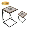 Produktbild: Mosaik Tisch Beistelltisch Mosaiktisch Balkontisch Gartentisch Blumenhocker 53cm