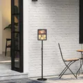 Produktbild: vidaXL Messestände Schwarz 25 x 25 x 125 cm Aluminium