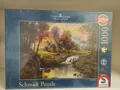Produktbild: Holzhaus am Bach 1000 Teile 58445 Schmidt Premium Puzzle Thomas Kinkade