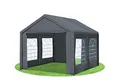 Produktbild: Stabilezelte Partyzelt 3x4 Classic Premium PVC 400 g/m² wasserdicht inkl. Seiten Festzelt Gartenzelt Grau