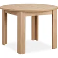 Produktbild: Homestyle4u Esstisch rund Ø 106 cm Braun Esszimmertisch Holztisch Küchentisch Holz Eiche - Braun