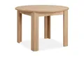 Produktbild: Homestyle4u Esstisch rund 106 cm Esszimmertisch Holztisch Küchentisch Holz Massiv klein, Holztisch, Braun Eiche