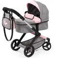 Produktbild: Bayer Design Kombi-Puppenwagen Xeo Schmetterling grau rosa TOP