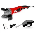 Produktbild: WALTER Winkelschleifer 1200W, 125mm, schwarz/rot, Zusatzhandgriff in 3 Positionen montierbar, Schnellverschluss, Drehzahl elektronisch regelbar