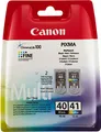 Produktbild: Canon PG 40+CL 41 original Tinten Multipack Schwarz und Mehrfarbig für Pixma Drucker MP170 MP180 MP190 MP220MP460 MP470 iP1200 iP1800 iP1900 iP2200 iP2500 iP2600