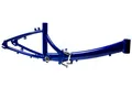 Produktbild: 20 Zoll Alu Klapprad Rahmen V-Brake Naben Schaltung RH 27cm blau metallic B-Ware